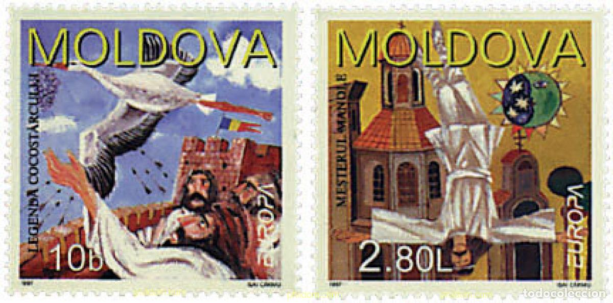 Sellos: 63083 MNH MOLDAVIA 1997 EUROPA CEPT. CUENTOS Y LEYENDAS
