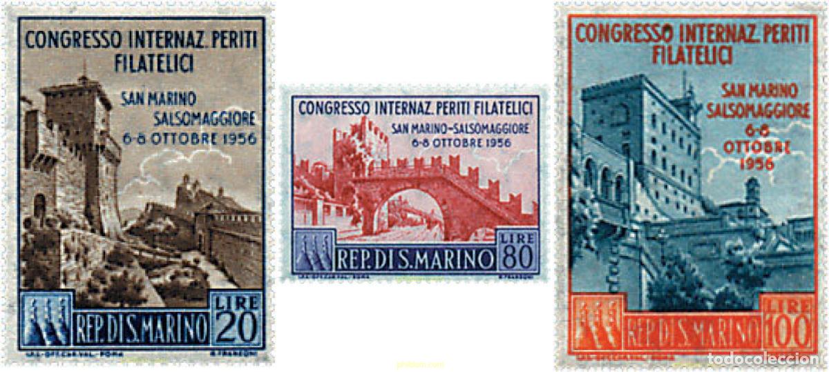 Francobolli: 57853 MNH SAN MARINO 1956 CONGRESO INTERNACIONAL DE EXPERTOS FILATELICOS