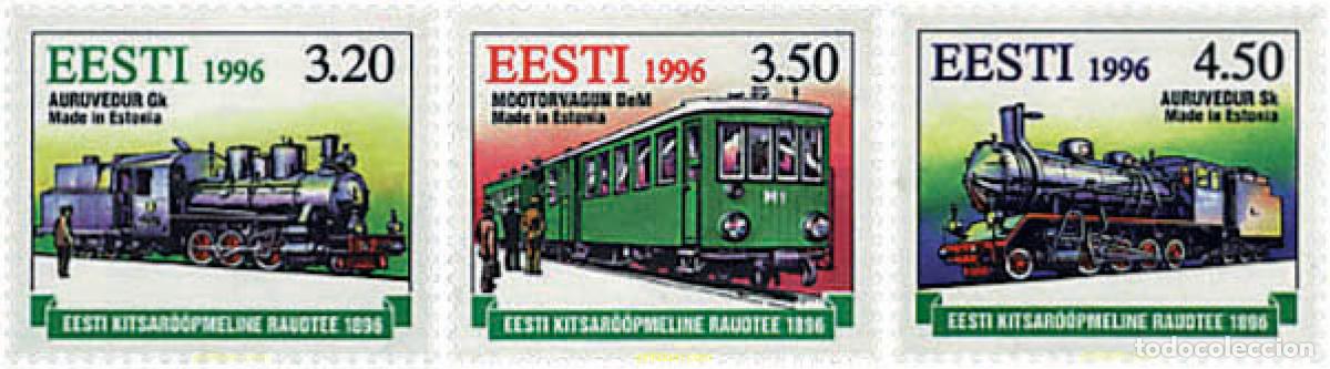 Briefmarken: 85557 MNH ESTONIA 1996 CENTENARIO DE LOS TRANSPORTES FERROVIARIOS