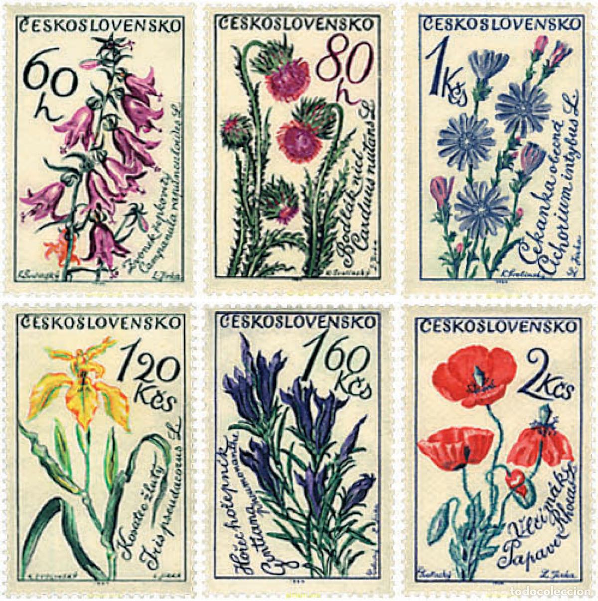 Sellos: 300646 HINGED CHECOSLOVAQUIA 1964 FLORES