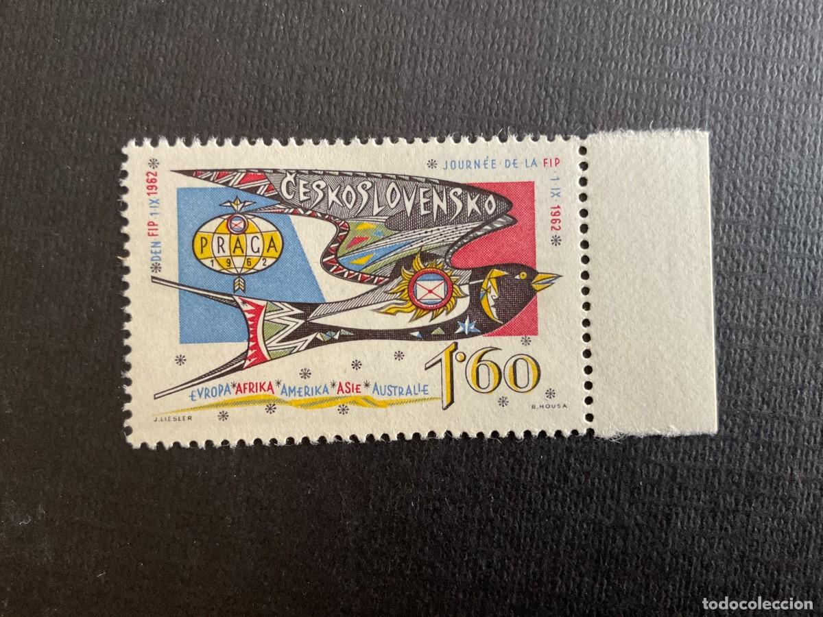 Sellos: CHECOSLOVAQUIA N&ordm; YVERT 1235*** A&Ntilde;O 1962. DIA DE LA FEDERACION INTERNACIONAL DE FILATELIA