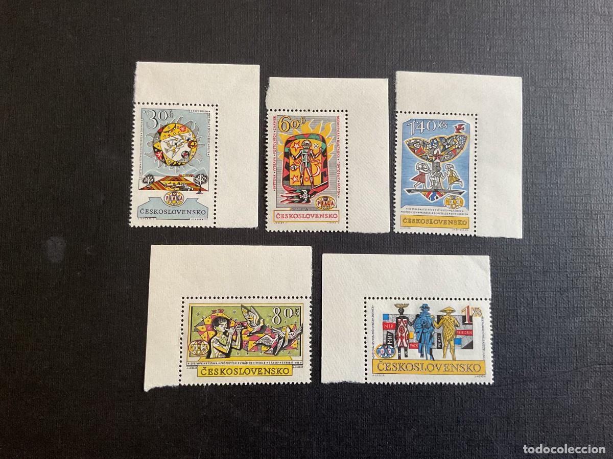 Sellos: CHECOSLOVAQUIA N&ordm; YVERT 1230/4*** A&Ntilde;O 1962. EXPOSICION INTERNACIONAL DE FILATELIA