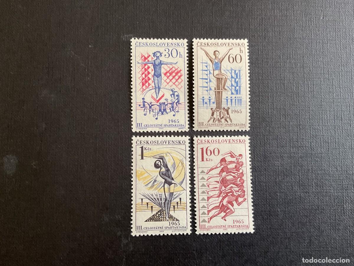 Sellos: CHECOSLOVAQUIA N&ordm; YVERT 1404/7*** A&Ntilde;O 1965. DEPORTES. 3&ordm; SPARTAKIADAS NACIONALES