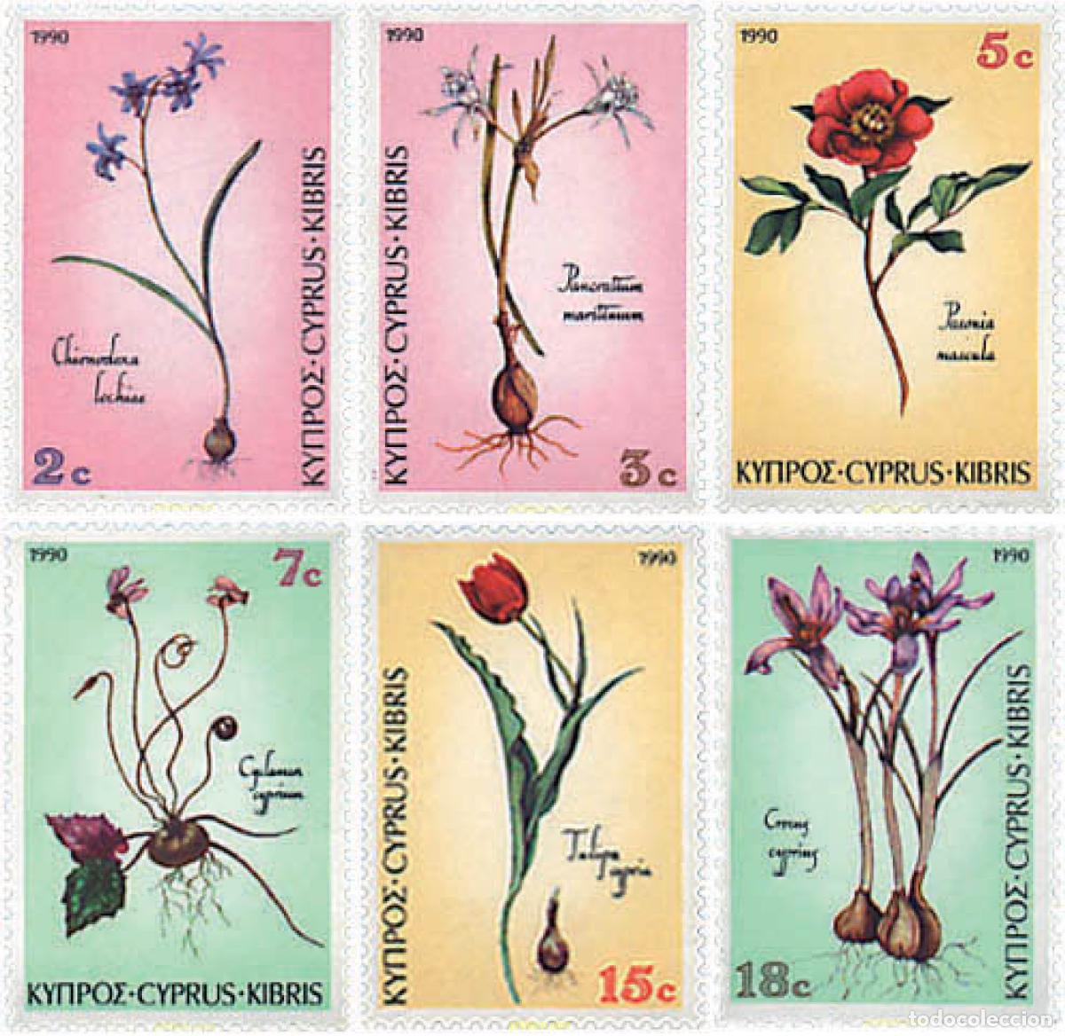 Sellos: 82469 MNH CHIPRE 1990 FLORES