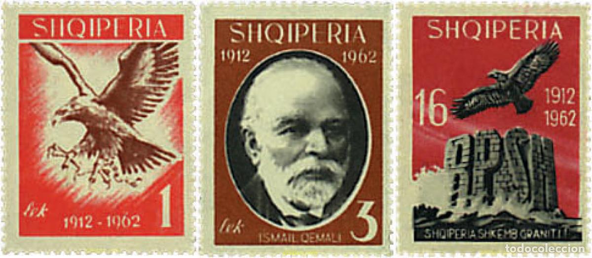 Timbres: 78072 MNH ALBANIA 1962 50 ANIVERSARIO DE LA INDEPENDENCIA