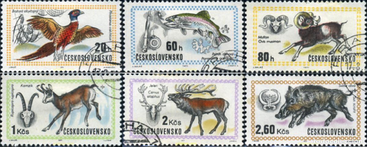 Sellos: 339483 USED CHECOSLOVAQUIA 1971 EXPOSICION MUNDIAL DE LA CAZA