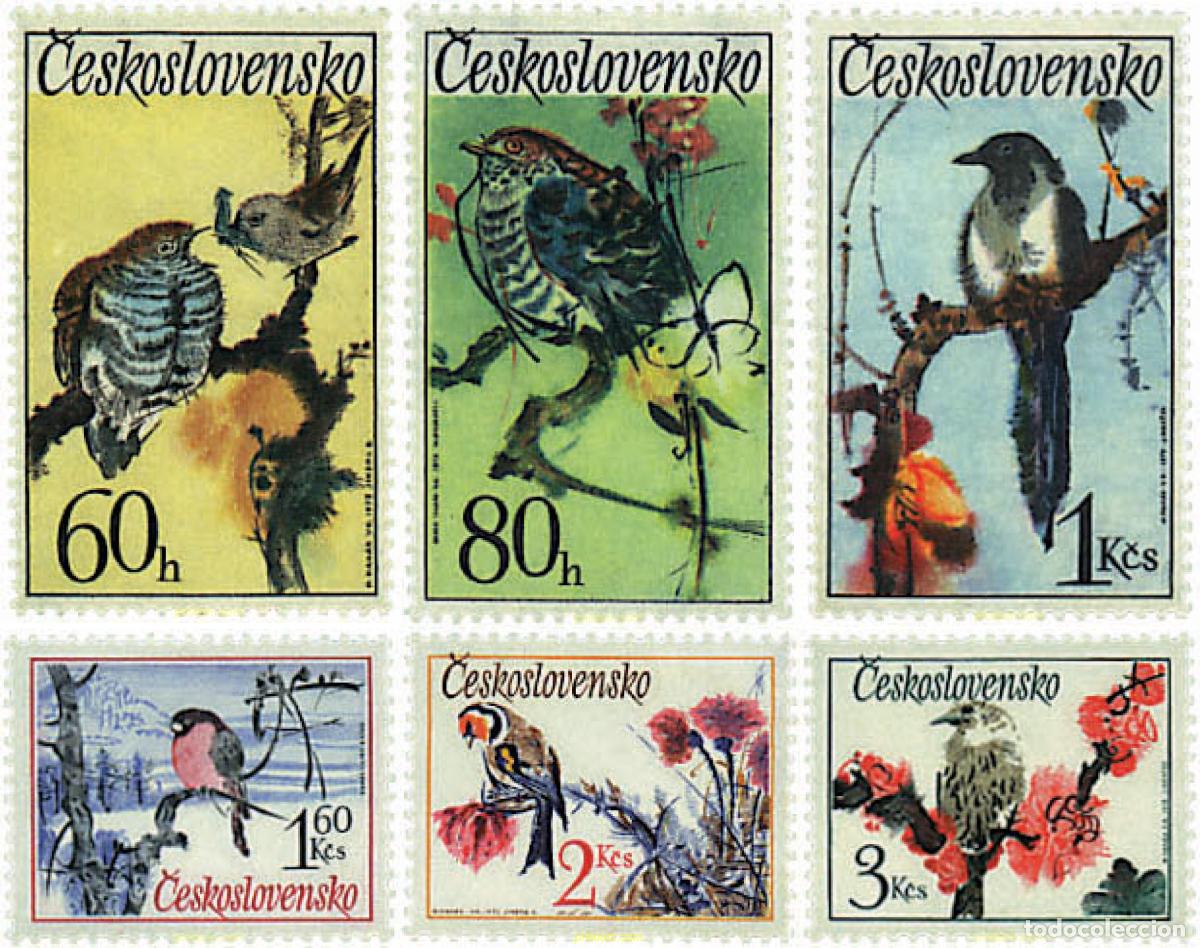 Sellos: 33387 MNH CHECOSLOVAQUIA 1972 PAJAROS CANTORES