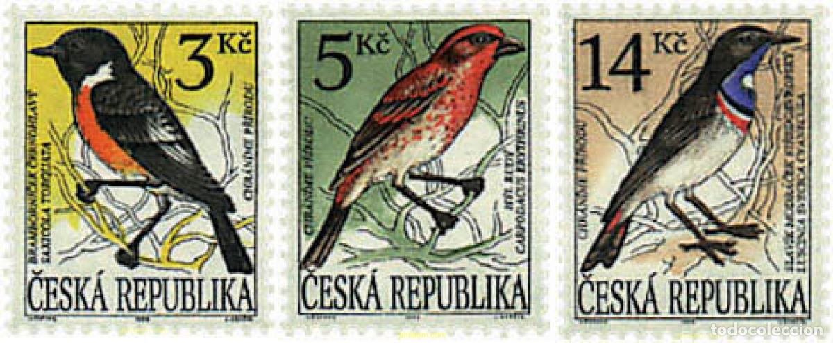 Sellos: 63569 MNH CHEQUIA 1994 PAJAROS CANTORES