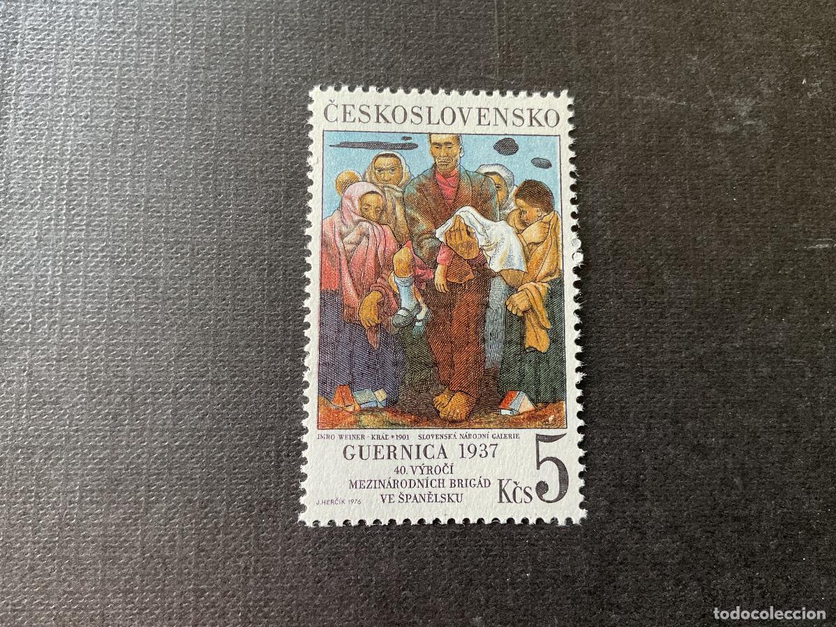 Sellos: CHECOSLOVAQUIA N&ordm; YVERT 2178*** A&Ntilde;O 1976.PINTURA. 40 A&Ntilde;OS BRIGADAS INTERNACIONALES EN ESPA&Ntilde;A