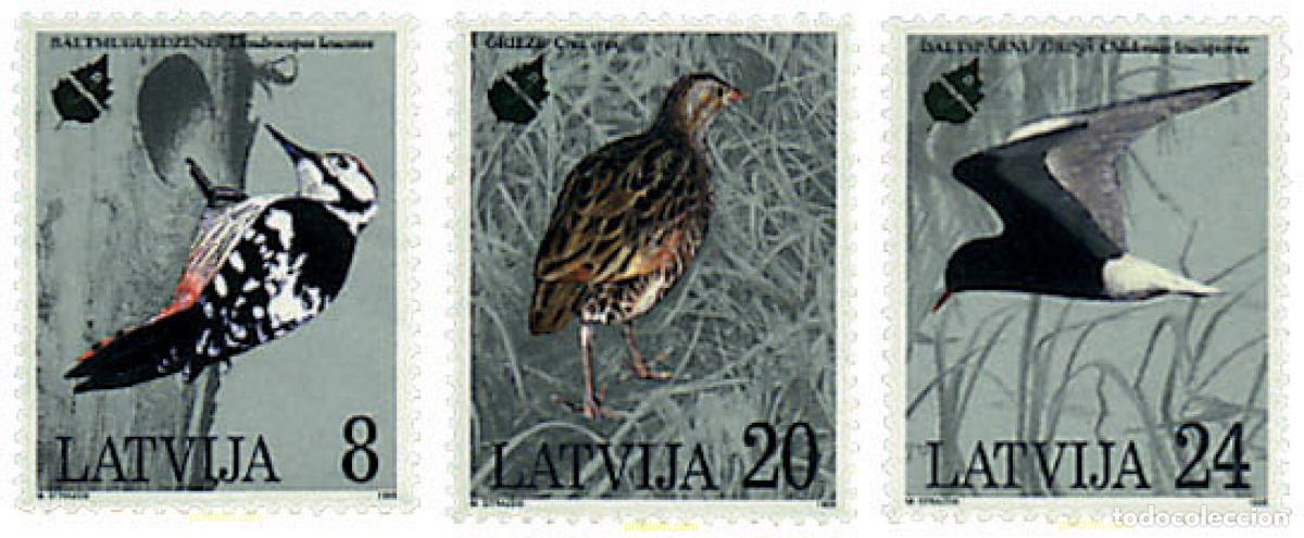 Sellos: 86355 MNH LETONIA 1995 A&Ntilde;O EUROPEO PARA LA PROTECCION DE LA NATURALEZA