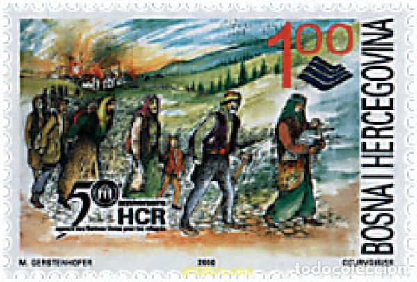 Sellos: 81073 MNH BOSNIA-HERZEGOVINA 2000 50 ANIVERSARIO DE LA UNHCR