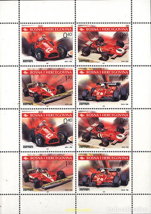 Sellos: 8847 MNH BOSNIA-HERZEGOVINA 2001 FERRARI