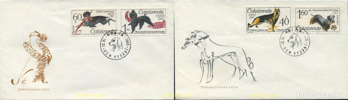 Sellos: 286046 USED CHECOSLOVAQUIA 1965 CONGRESO Y EXPOSICION CANINA INTERNACIONAL