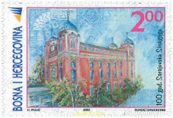 Sellos: 123306 MNH BOSNIA-HERZEGOVINA 2002 CENTENARIO DE LA SINAGOGA DE SARAJEVO