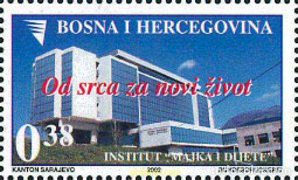 Sellos: 127492 MNH BOSNIA-HERZEGOVINA 2002 INSTITUTO MADRE