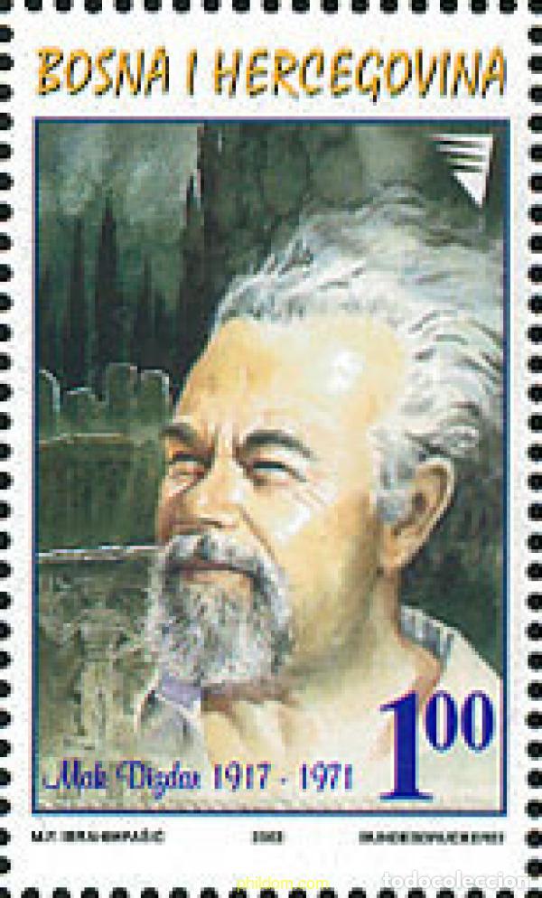 Sellos: 123506 MNH BOSNIA-HERZEGOVINA 2002 85 ANIVERSARIO DEL NACIMIENTO DE MAK DIZDAR