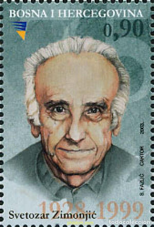 Sellos: 123510 MNH BOSNIA-HERZEGOVINA 2003 75 ANIVERSARIO DEL NACIMIENTO DE SVETOZAR ZIMONJIC