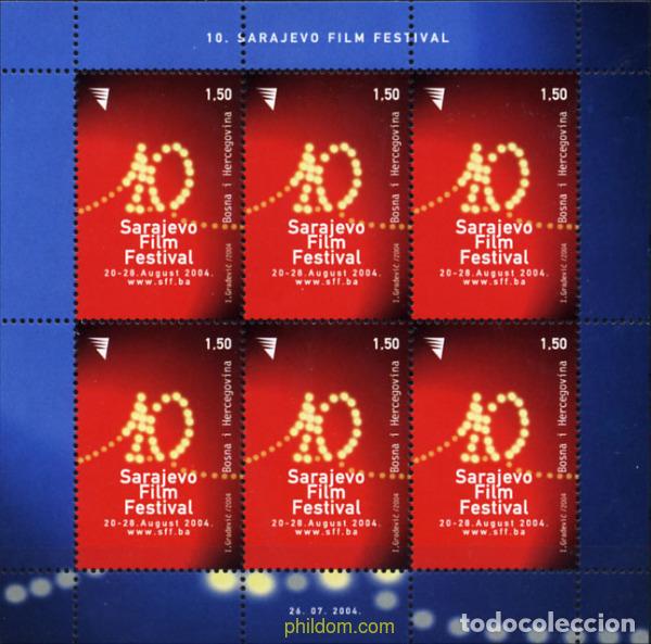Sellos: 165691 MNH BOSNIA-HERZEGOVINA 2004 10 FESTIVAL DE CINE DE SARAJEVO