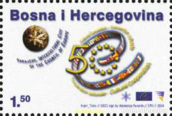Sellos: 165882 MNH BOSNIA-HERZEGOVINA 2004 50 ANIVERSARIO DE LA CONVENCION EUROPEA DE CULTURA
