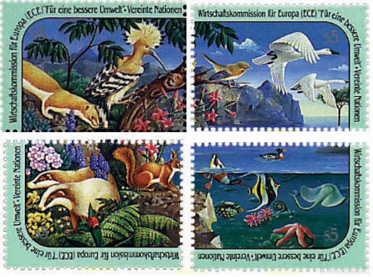 Sellos: 56459 MNH NACIONES UNIDAS. Viena 1991 PRO MEDIO AMBIENTE