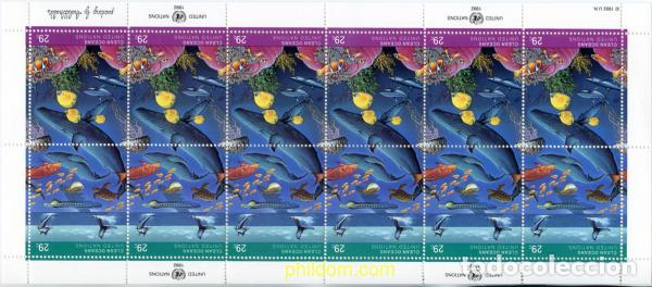 Sellos: 276334 MNH NACIONES UNIDAS. Nueva York 1992 PRESERVACION DEL MEDIO AMBIENTE