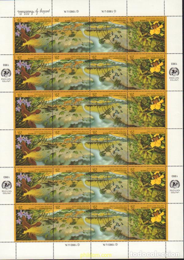 Sellos: 5414 MNH NACIONES UNIDAS. Nueva York 1993 ENTORNO Y CLIMATOLOGIA