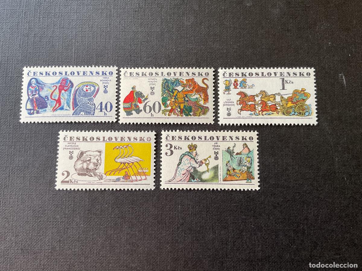Sellos: CHECOSLOVAQUIA N&ordm; YVERT 2227/1*** A&Ntilde;O 1977. 6&ordm; BIENAL DE ILUSTRACIONES DE LIBROS INFANTILES