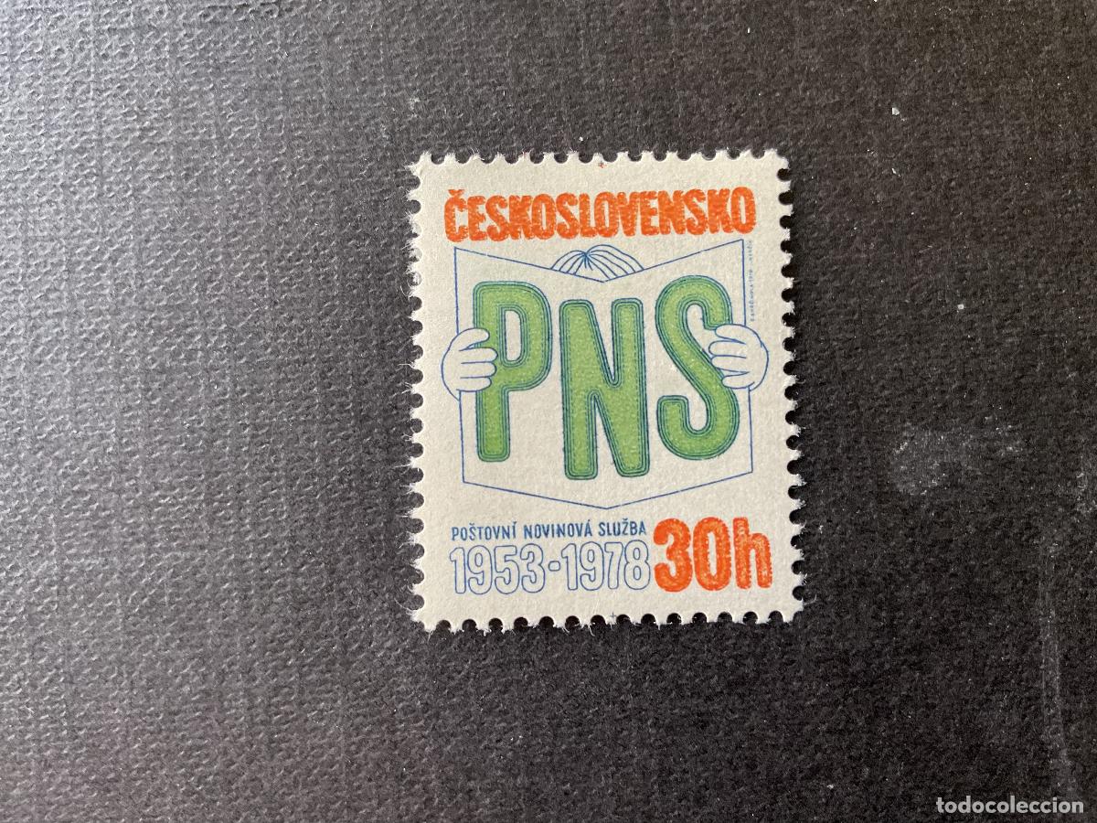 Sellos: CHECOSLOVAQUIA N&ordm; YVERT 2296*** A&Ntilde;O 1978. 25 ANIVERSARIO DE LA DISTRIBUCION DEL PERIODICO DE CORREOS