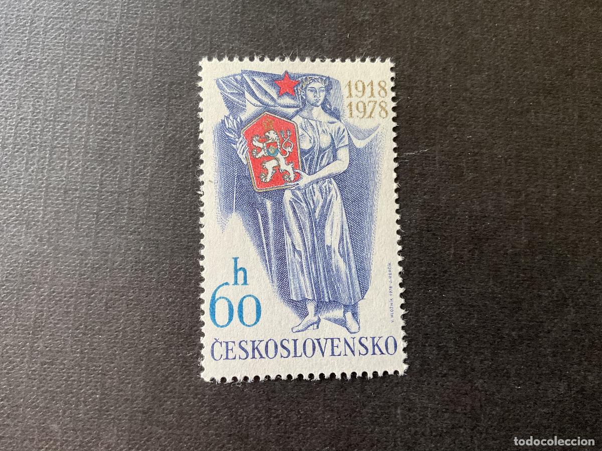 Sellos: CHECOSLOVAQUIA N&ordm; YVERT 2304*** A&Ntilde;O 1978. 60 ANIVERSARIO DE LA INDEPENDENCIA