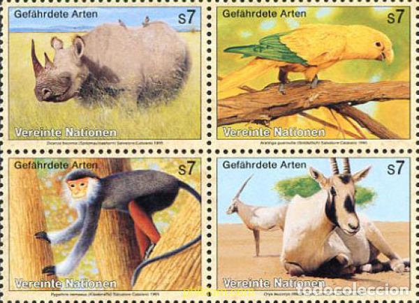 Sellos: 6880 MNH NACIONES UNIDAS. Viena 1995 PROTECCION DE LA NATURALEZA