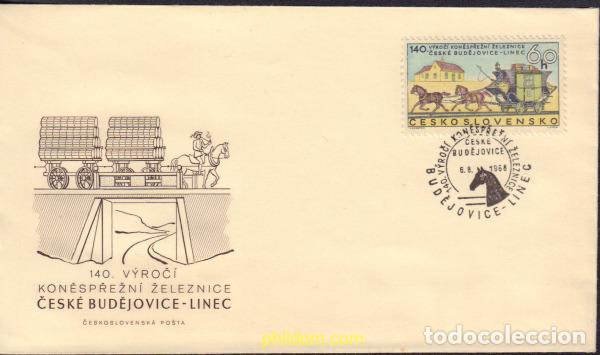 Sellos: 651814 MNH CHECOSLOVAQUIA 1968 140 ANIVERSARIO DE LA DILIGENCIA BUJEDOVICE-LINZ