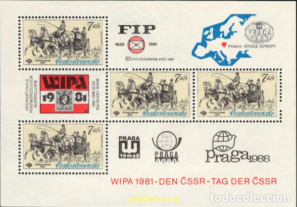 Sellos: 54656 MNH CHECOSLOVAQUIA 1981 WIPA 1981. EXPOSICION FILATELICA INTERNACIONAL