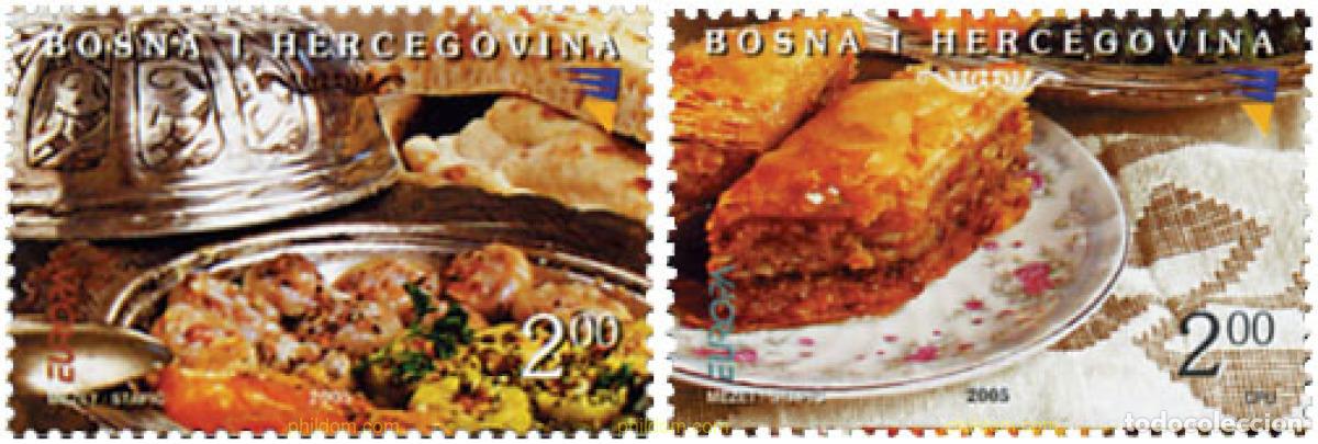 Sellos: 170301 MNH BOSNIA-HERZEGOVINA 2005 EUROPA CEPT 2005 - GASTRONOMIA