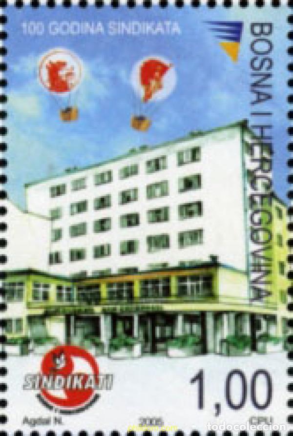 Sellos: 185623 MNH BOSNIA-HERZEGOVINA 2005 CENTENARIO DE LA ORGANIZACION SINDICAL SINDIKATA