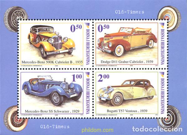 Sellos: 197472 MNH BOSNIA-HERZEGOVINA 2006 AUTOMOVILES ANTIGUOS