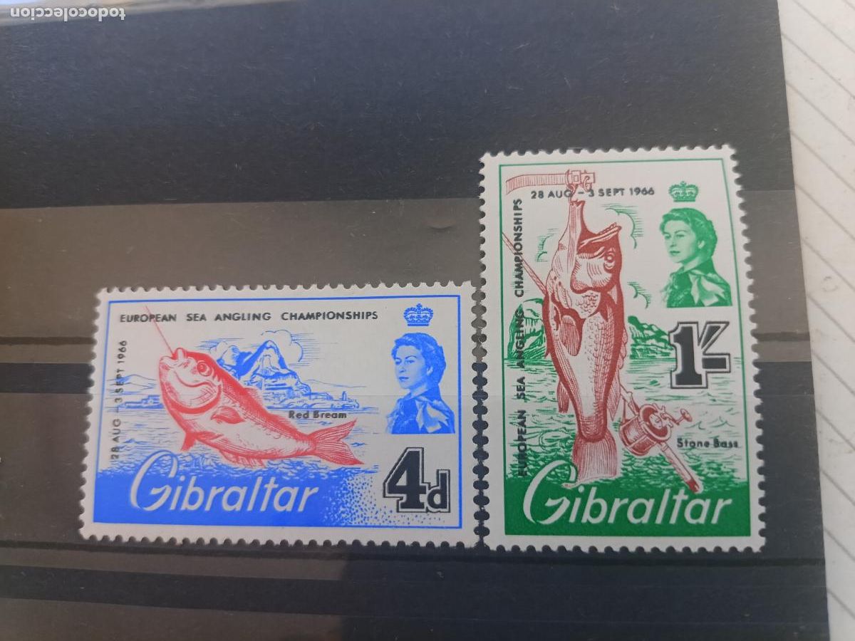 Sellos: Gibraltar. 2 sellos nuevos