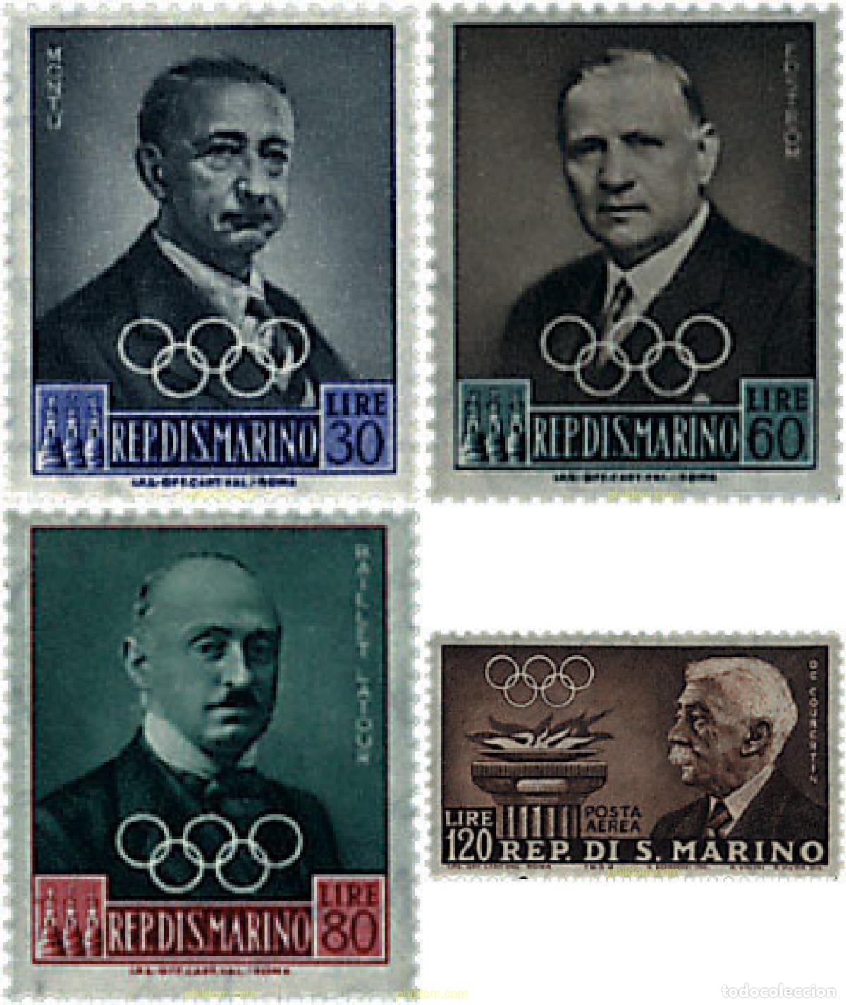 Briefmarken: 791130 MNH SAN MARINO 1959 17 JUEGOS OLIMPICOS VERANO ROMA 1960