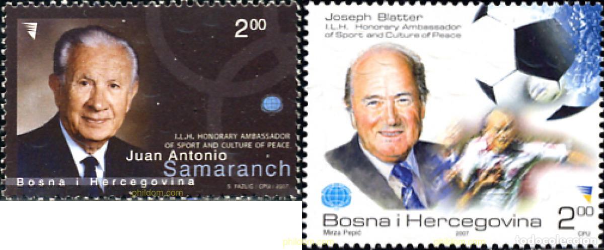 Briefmarken: 226017 MNH BOSNIA-HERZEGOVINA 2007 PERSONALIDADES HONORARIOS DEL DEPORTE