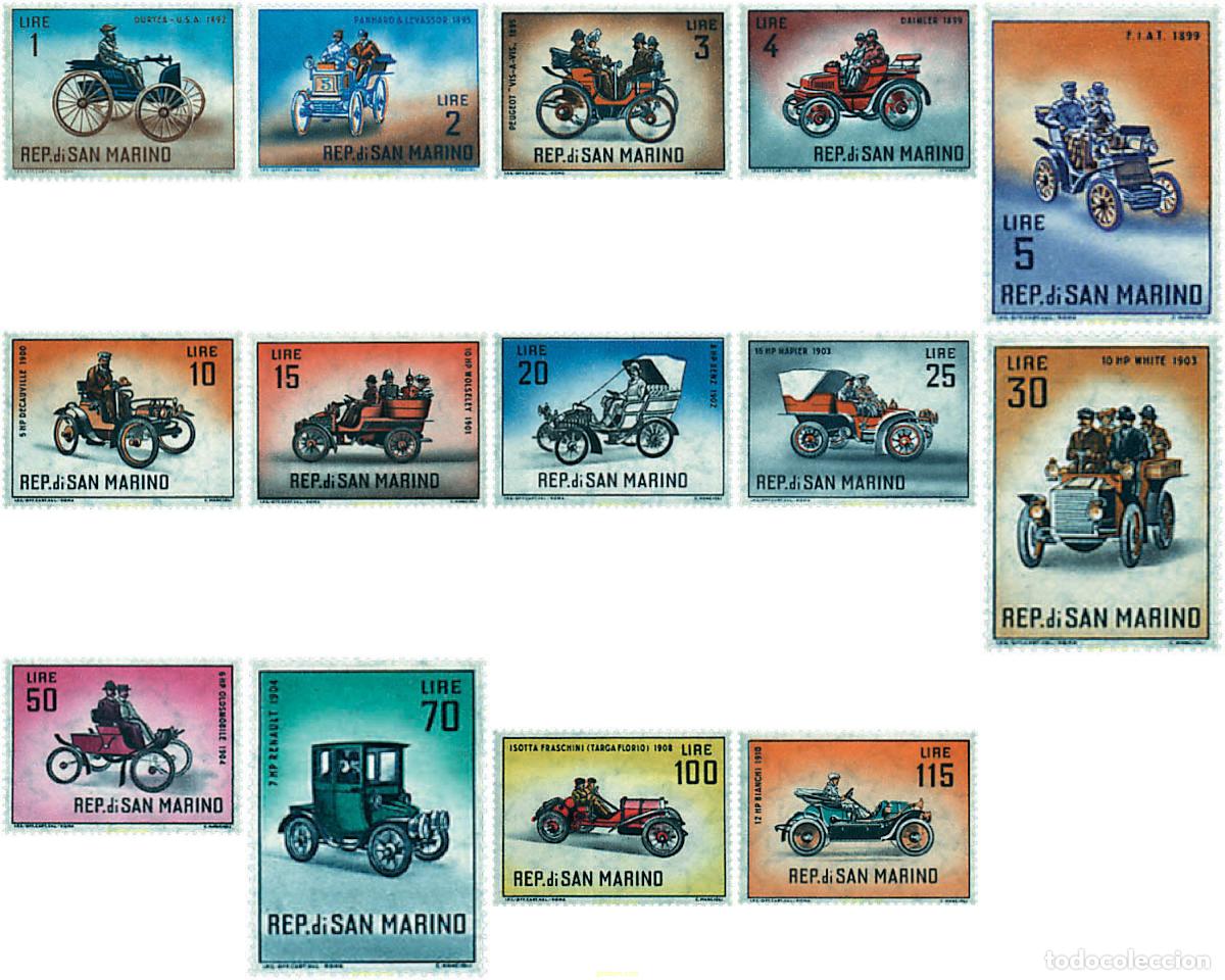 Briefmarken: 791133 MNH SAN MARINO 1962 HISTORIA DEL AUTOMOVIL