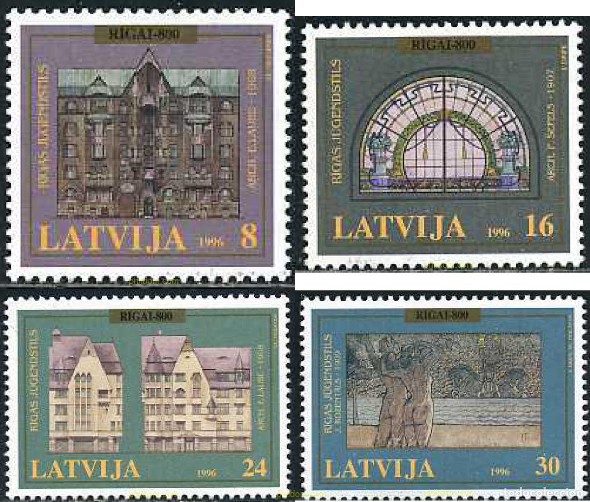 Sellos: 86462 MNH LETONIA 1996 800 ANIVERSARIO DE RIGA (2001)