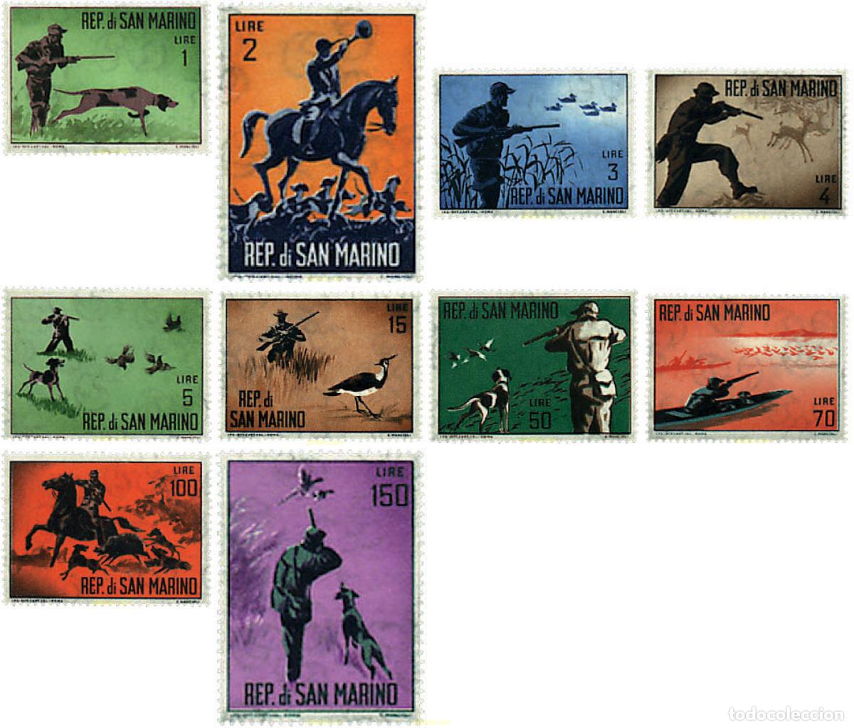 Sellos: 70046 MNH SAN MARINO 1962 CAZA MODERNA