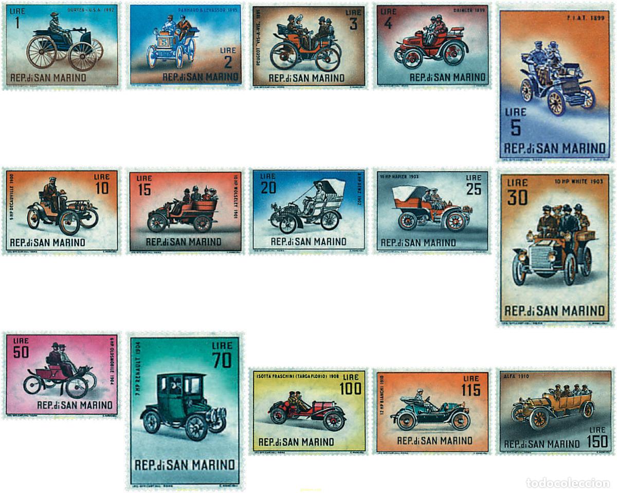 Sellos: 46204 MNH SAN MARINO 1962 HISTORIA DEL AUTOMOVIL