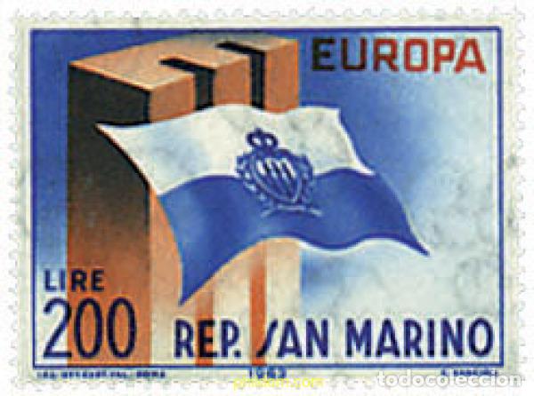 Sellos: 62089 MNH SAN MARINO 1963 EUROPA CEPT. SIGLAS CEPT