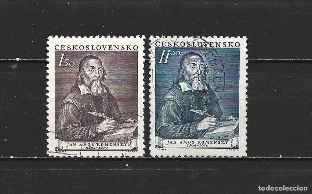 Sellos: CHECOSLOVAQUIA YVERT NUM. 629/630 SERIE COMPLETA USADA