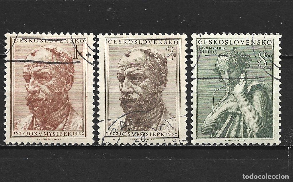 Timbres: CHECOSLOVAQUIA YVERT NUM. 640/642 SERIE COMPLETA USADA