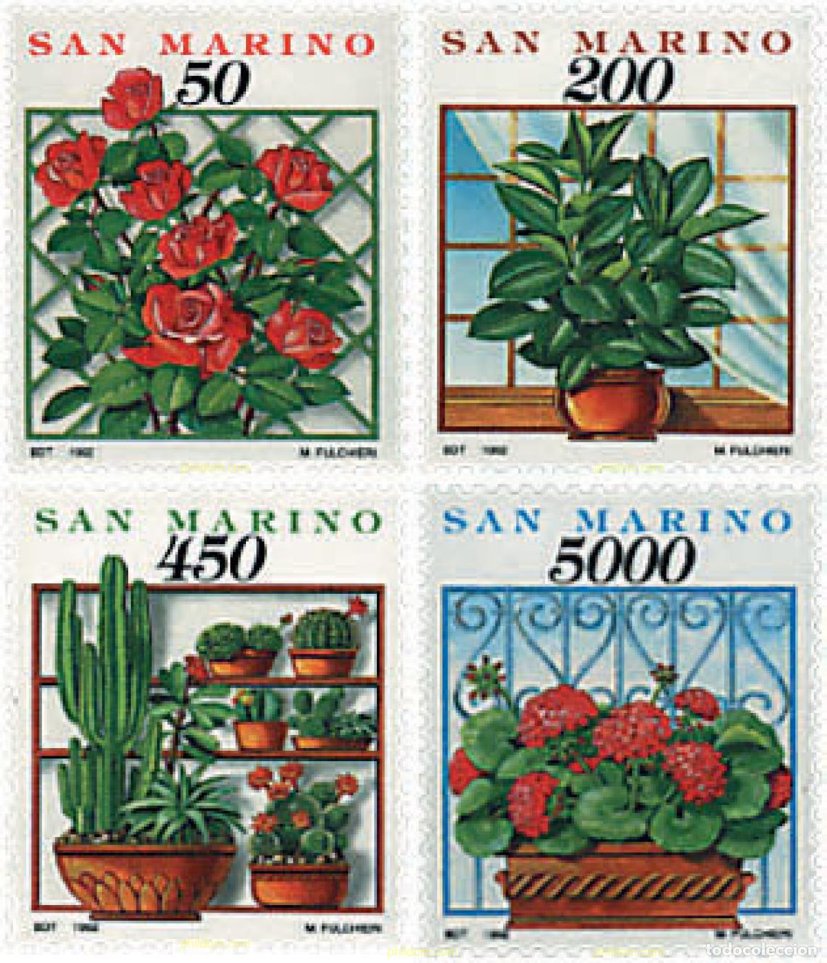 Sellos: 791139 MNH SAN MARINO 1992 COSAS Y GESTOS DE CADA DIA. FLORES Y PLANTAS
