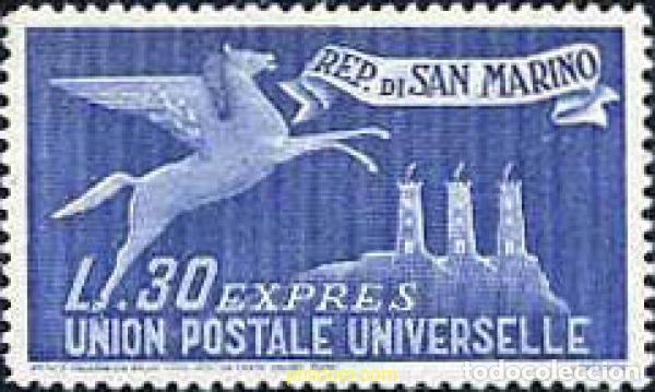 Sellos: 791142 HINGED SAN MARINO 1946 MOTIVOS VARIOS