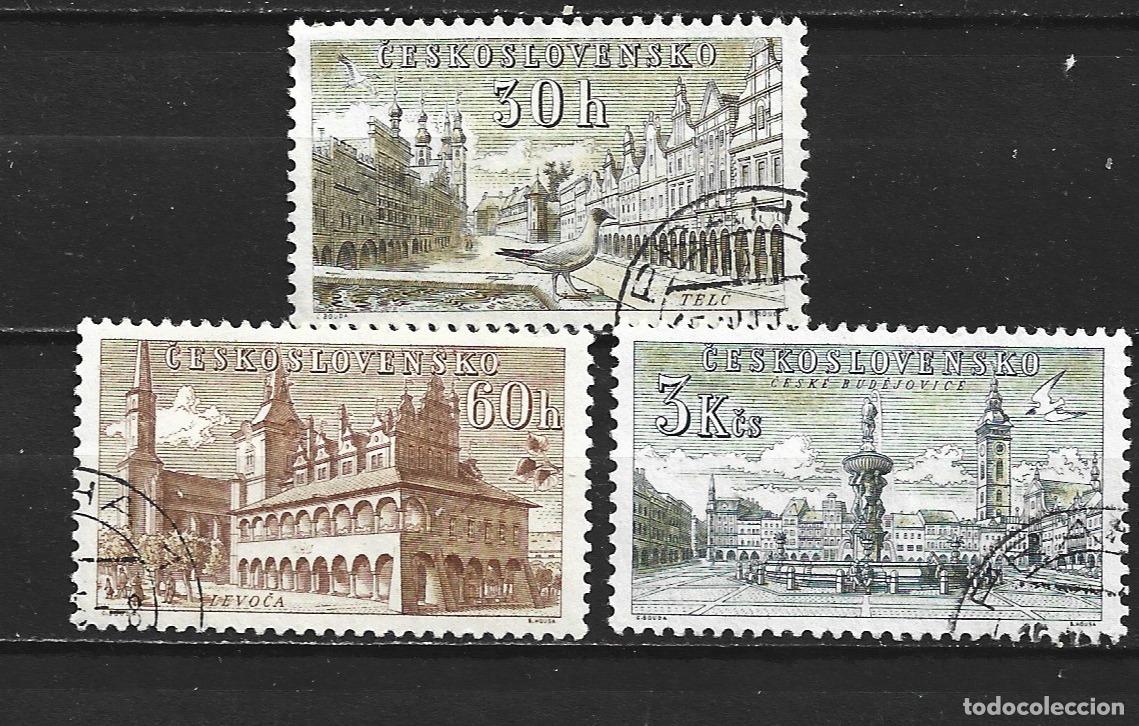 Selos: CHECOSLOVAQUIA YVERT NUM. 787/789 SERIE COMPLETA USADA