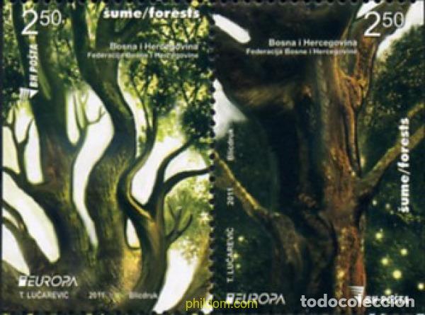 Sellos: 791138 MNH BOSNIA-HERZEGOVINA 2011 EUROPA CEPT 2011 - A&Ntilde;O INTERNACIONAL DE LOS BOSQUES