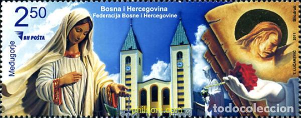 Selos: 264886 MNH BOSNIA-HERZEGOVINA 2011 IGLESIA DE MEDUGORJE